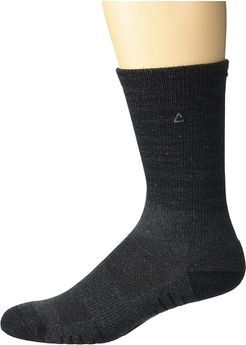 Durham (Grey Pinstripe) Men's Crew Cut Socks Shoes