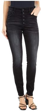 Mia High-Rise Skinny Button Fly in Enthused (Enthused Wash) Women's Jeans