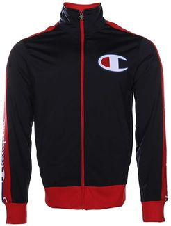 Tricot Track Jacket - Taping (Navy/Scarlet) Men's Clothing