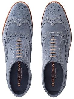 Neumok (Denim Suede) Men's Lace Up Wing Tip Shoes
