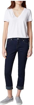 Carter Girlfriend Crosshatch Denim Jeans (Lenox Rinse) Women's Jeans