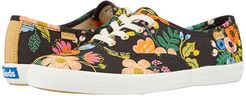 Keds x Rifle Paper Co. Champion Lively Floral (Black Printed Canvas) Women's Shoes