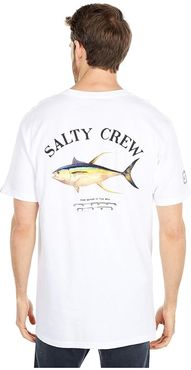 Ahi Mount Short Sleeve Tee (White) Men's Clothing