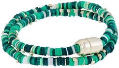 Reece Wrap Bracelet (Gold/Green Mix) Bracelet