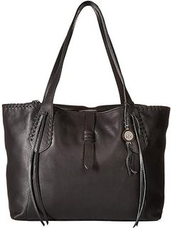 Heritage Leather Tote (Black) Tote Handbags