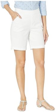 8 Gracie Pull-On Shorts in Twill (White) Women's Shorts