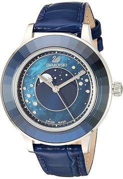 Octea Lux Moon Watch with Leather Strap (Dark Indigo) Watches