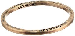 Caliber Collection(r) Las Vegas Brass Bangle (Brass) Bracelet