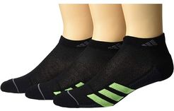 Superlite Stripe II Low Cut Socks 3-Pack (Black/Night Grey/Solar Green/Signal Green/Onix) Men's Crew Cut Socks Shoes