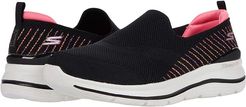 Go Walk Stretch Fit - 124385 (Black/Multi) Women's Shoes