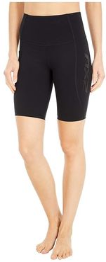 Fitness New Heights Compression Bike Shorts (Black/Black) Women's Shorts
