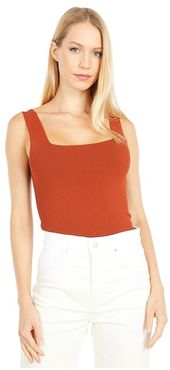 Square Neck Tank (Burnt Rust) Women's Clothing