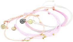 Feminine 4-Pack Bracelet (Rose) Charms Bracelet