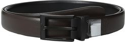 Buckle Reversible Big Tall Dress Belt (Black) Men's Belts