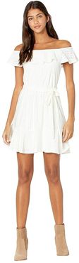 Day Short Sleeve Woven Dress - TTC6302312 (Optic White) Women's Dress