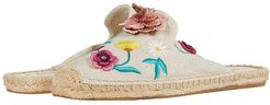 Rustic Flowers Espadrille Mule (Sand) Women's Shoes