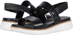 Zerogrand Global Double Band Sandal (Black/Optic White) Women's Shoes