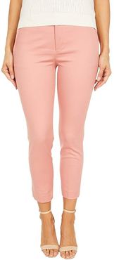 Petite Stretch-Cotton Blend Pants (Mosaic Pink) Women's Clothing