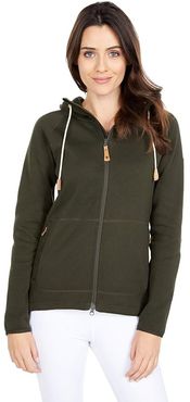 Ovik Fleece Hoodie (Deep Forest) Women's Sweatshirt