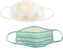 Reversible Face Mask 2-Pack (Bright White Tie-Dye) Scarves