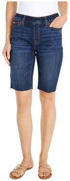 Denim Bermuda Shorts (Dark Wash) Women's Shorts