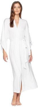 Colette - Long Kimono Robe (White) Women's Robe