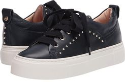 Gold Stud Trim Sneaker (Navy) Women's Shoes