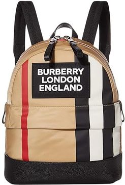 Small Nico Stripe Logo Backpack (Archive Beige) Backpack Bags