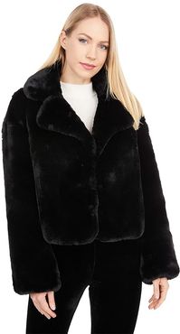 Henry Short Faux Fur Coat (Black) Women's Coat