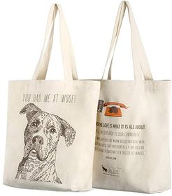 Mutt You Had Me At Woof Tote (Tan) Dog Accessories