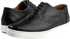 Kickabout Wing Tip Sneaker Low Top (Black/White) Men's Shoes