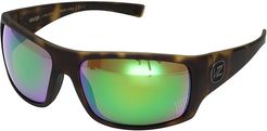 Suplex Polarized (Tortoise Satin/Wild Green Chrome Polar Plus) Fashion Sunglasses
