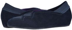 Pandy (Navy Suede/Match Elastic) Women's Shoes