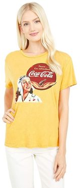 Coca-Cola Aviation Boyfriend Tee (Golden Yellow) Women's Clothing
