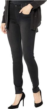 Gia Glider/Revolutionary New Skinny Pull-On in Stretch Black Denim in Night Jet (Night Jet) Women's Jeans