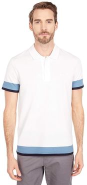 Short Sleeve Semi Fancy with Animation Polo (Flour/Limestone/Abysm) Men's Clothing