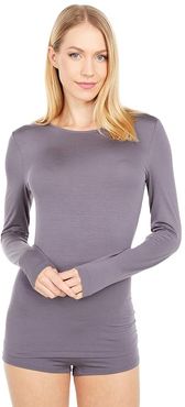 Soft Touch Long Sleeve Shirt (Warm Grey) Women's Clothing