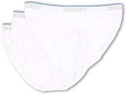 Cotton Stretch No Show Brief (White) Men's Underwear
