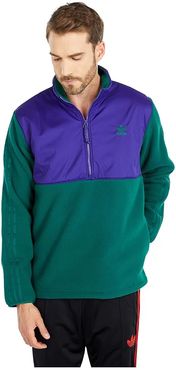 Winterized 1/2 Zip Top (Collegiate Green/Collegiate Purple) Men's Clothing