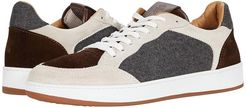 Mix Media Tennis Sneaker (Grey) Men's Shoes