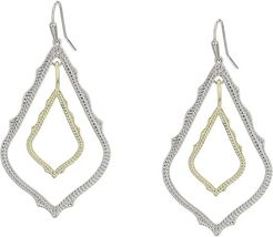 Simon Earrings (Rhodium/Gold Metal Mix) Earring