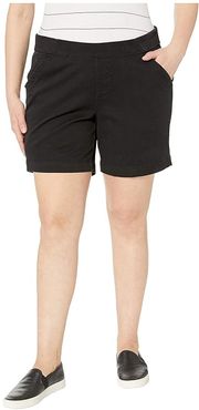 8 Plus Size Gracie Pull-On Shorts (Black) Women's Shorts