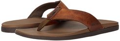 Dockside Leather Toe Post Sandal (Brown) Men's Shoes