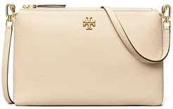 Kira Pebbled Wallet Crossbody (New Cream) Handbags