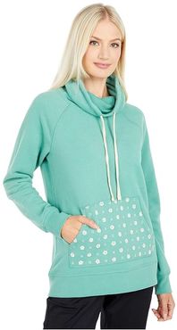 Indie Trip Funnel Neck (Frosty Spruce) Women's Clothing