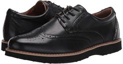 Walkmaster Wing Tip Oxford (Black) Men's Shoes