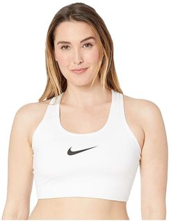 Swoosh Bra (Sizes 1X-3X) (White/Black) Women's Bra