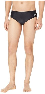 Core Solid Swim Briefs (New Black) Men's Swimwear