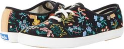Champion Wildflower Embroidered (Black Embroidered Canvas) Women's Shoes