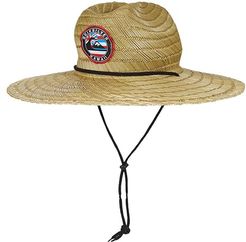 Detinado Pierside Straw Hat (Black/Hawaii) Traditional Hats